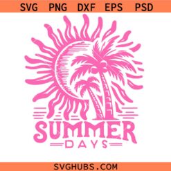 Retro summer svg, Groovy summer svg, Retro beach svg, Summer time SVG  