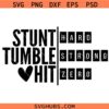 Stunt Tumble Hit Zero SVG, Cheerleader Svg, Funny Sports SVG     